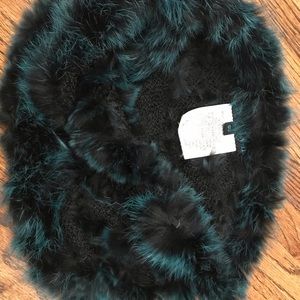 Rabbit Fur Infinity Scarf